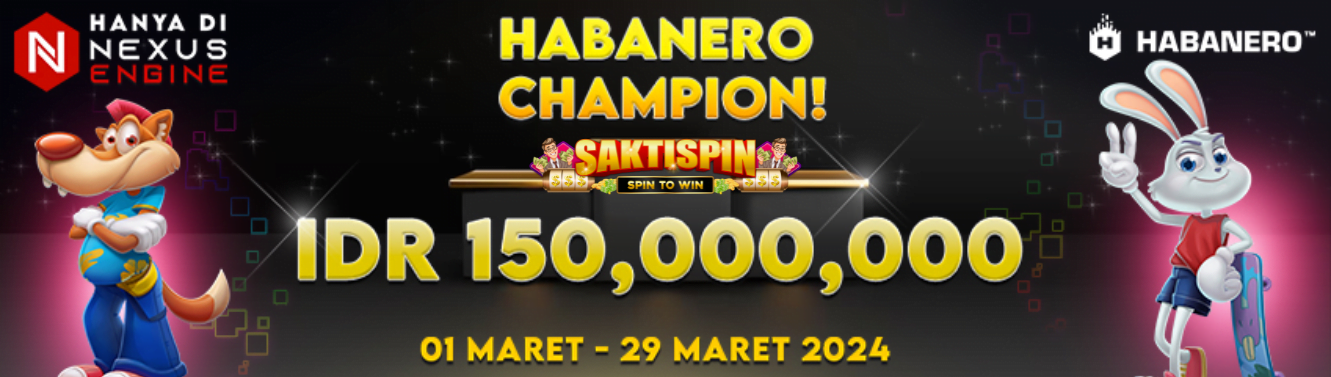 Banner HABANERO CHAMPION Saktispin